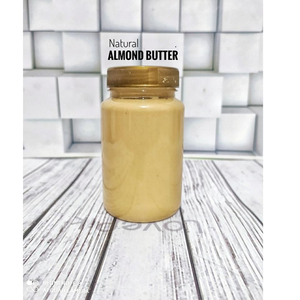 

➢ Natural Almond Butter 300gr - Creamy / Crunchy, Selai Almond ❃