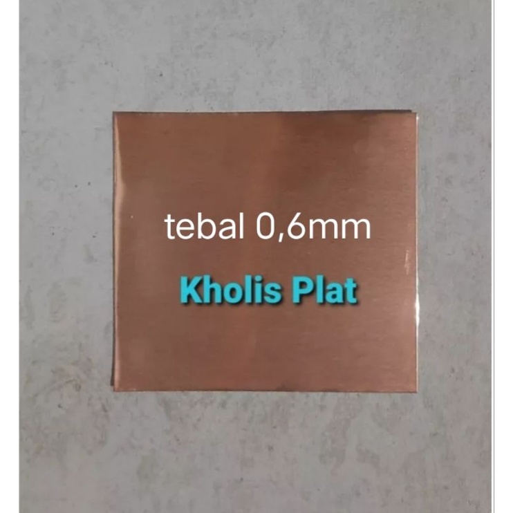 Plat Tembaga Asli tebal 0,6mm ukuran 10cm x 100cm,,15cm x 100cm