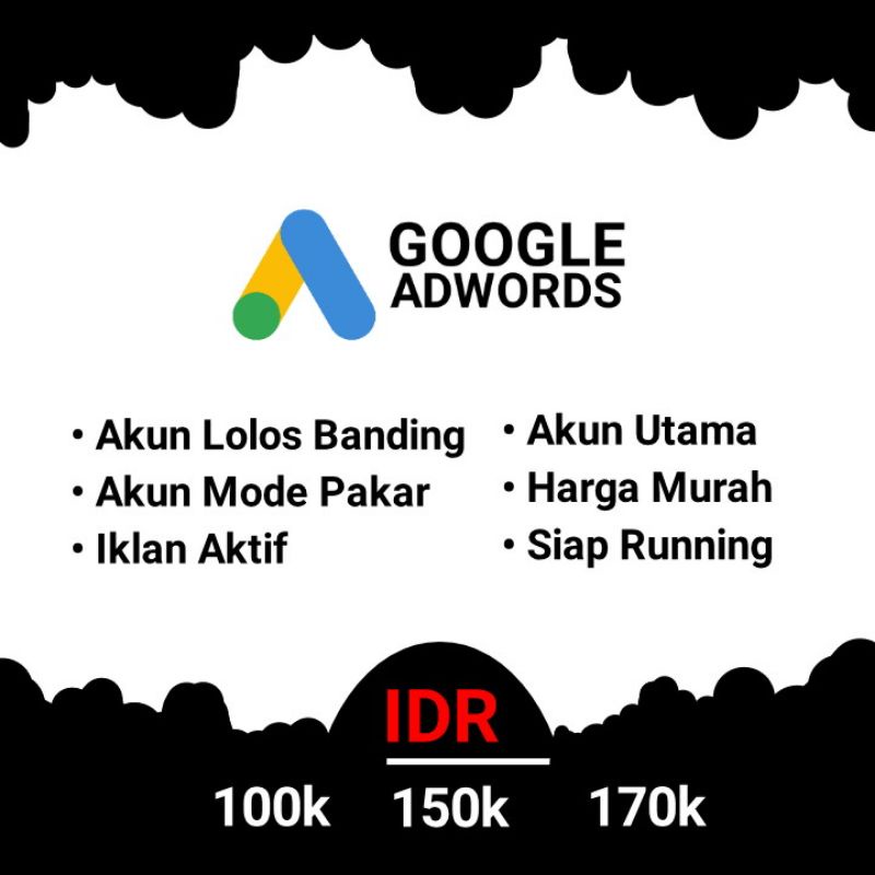 AKUN GOOGLE ADS/ADWORDS LOLOS BANDING MURAH