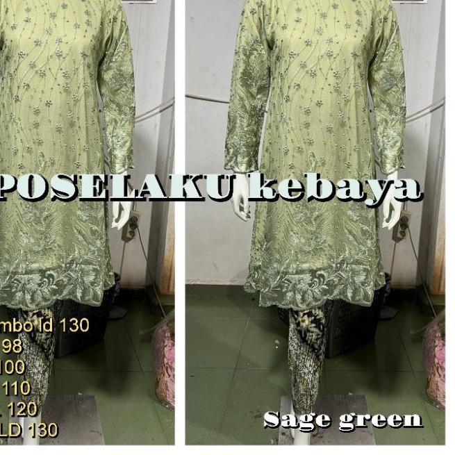 ♥ kebaya _stelan tile jumbo -stelan kebaya brokat tile_kebaya tulle_kebaya modern ➧