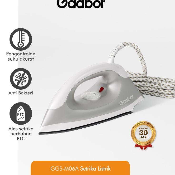 ✨Original✨ Gaabor Setrika Listrik Gosokan Pakaian / GGS-M06A ??