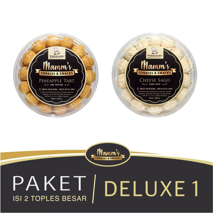 

(COD) Paket Deluxe - Hampers Imlek Parcel CNY Kue Kering isi 2 toples besar - De1 PT+CS, Tanpa BubleWrap
