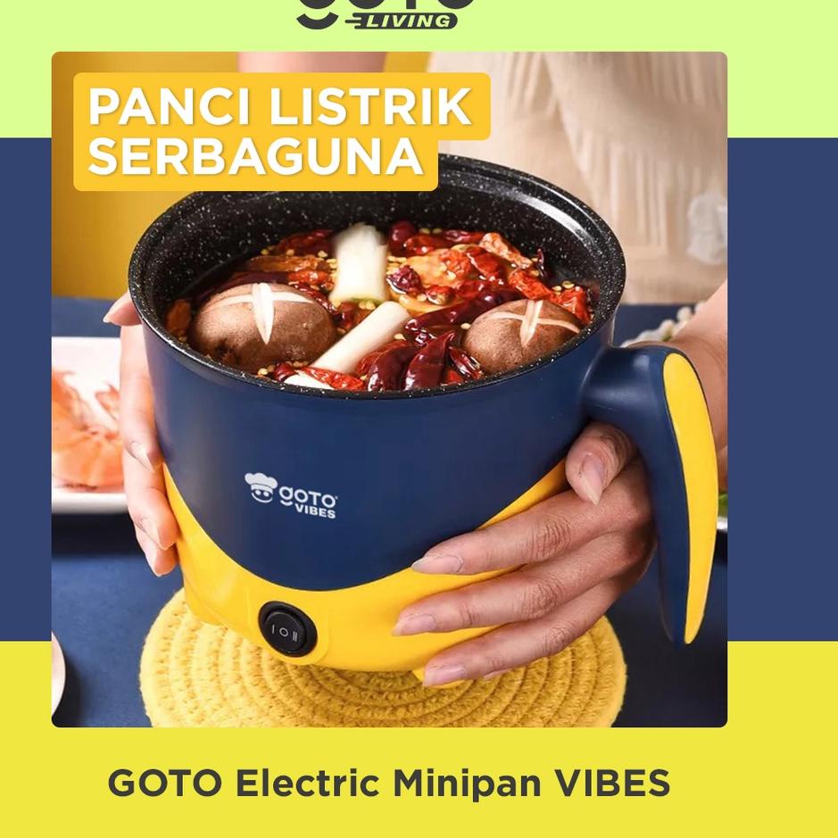 ✱ Goto Vibes Electric Pan Panci Listrik Elektrik Serbaguna Multifungsi ☛