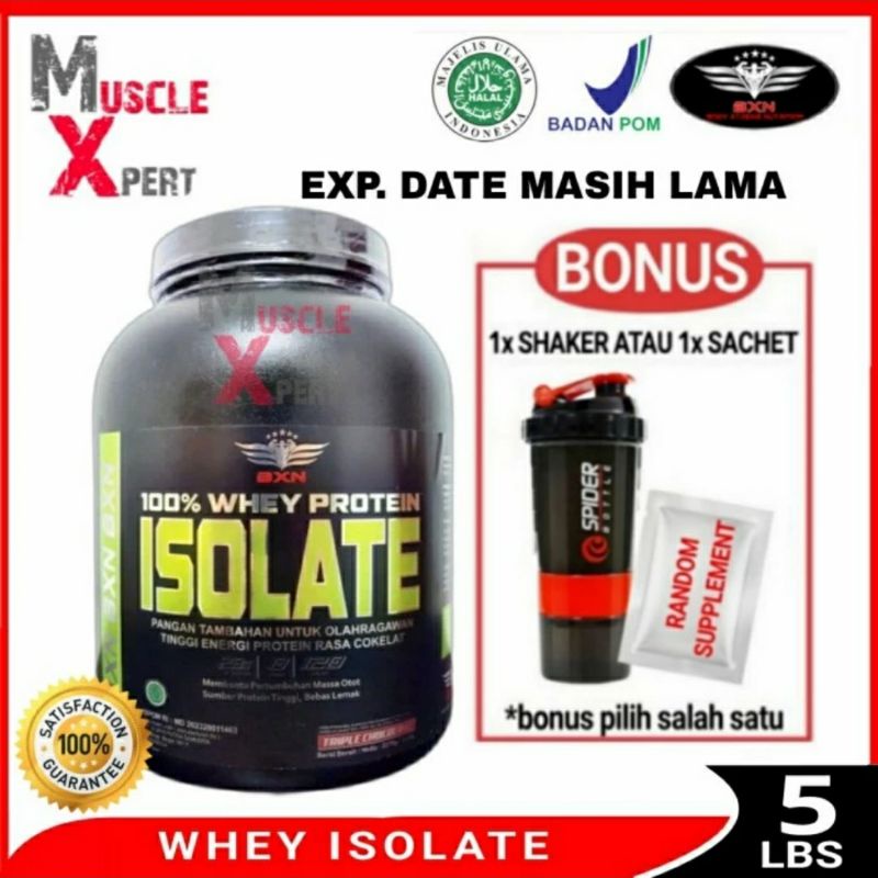 BXN Isolate 5 Lbs BXN Whey Protein Isolate 5 Lbs Suplemen Fitness Susu Fitness Whey Isolate Protein 