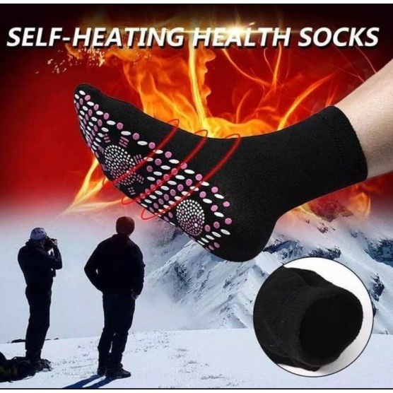 Kaos Kaki Terapi Pemanas Magnet / Tourmaline Heat Shocks / Gentleman Energy Sock Kaos Kaki Terapi Kesehatan Ion Original / Kaos Kaki Terapi Pemanas Foot Theraphy / Pemanas Kaki Foot Support Tourmaline Magnetic / Massager alat terapI Kesehatan