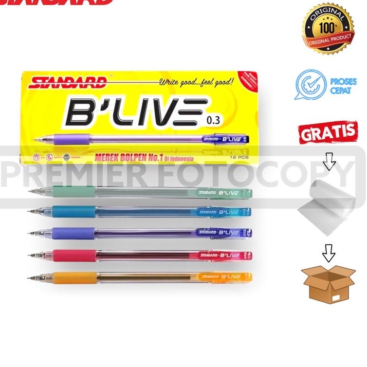 

M23 Pulpen Standard Blive / B live / B’live 0.3 ( 12pcs ) BIG PROMO ➷