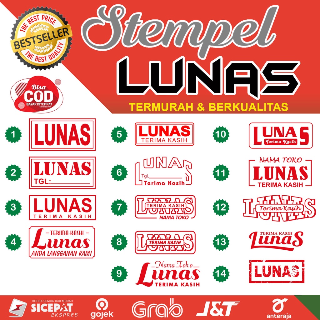 

RB STEMPEL LUNAS OTOMATIS 1 WARNA MURAH AWET