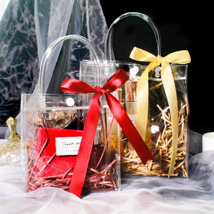 

PROMO SPESIAL P31 Goodie Bag Hampers Transparan Tote Bag Gift Mika Premium ( Min 3 Pcs) ㅷ