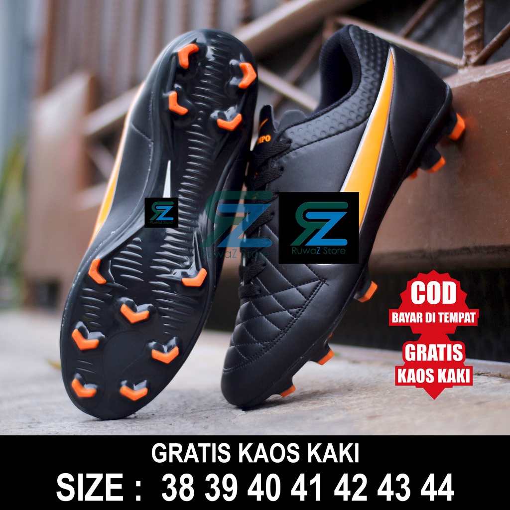 562359 (Bayar Di Tempat) SEPATU SEPAK BOLA PRIA BOLA TIEMPO MERAH PUTIH MADE IN VIETNAM SEPATU OLAHRAGA SEPAK BOLA MURAH TERLARIS