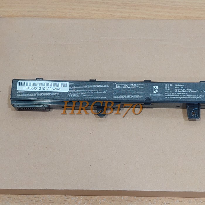 Baterai Laptop Asus X451CA X551C X451C X451 A41N1308 A31N1319 New -HRCB