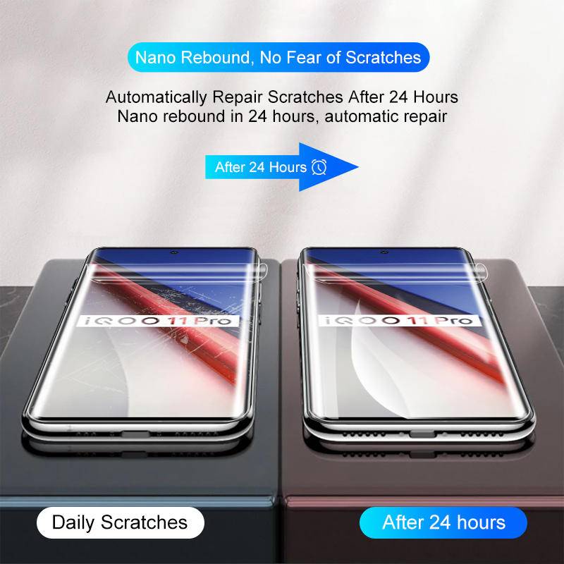 4pcs Pelindung Layar Film Hydrogel Untuk Vivo iQOO 11pro Screen Protector Untuk Vivo GT5 Iqoo11Pro Not Tempered glass