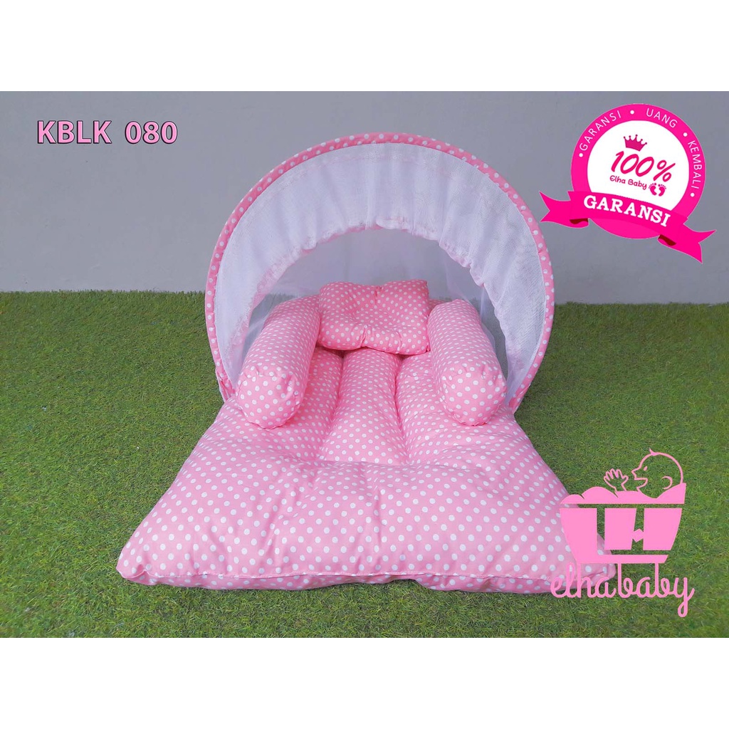 PROMO...Kasur Bayi lipat berkelambu/ Tempat tidur bayi elha baby elhababy / KASUR/ KASUR LIPAT baby bess katun