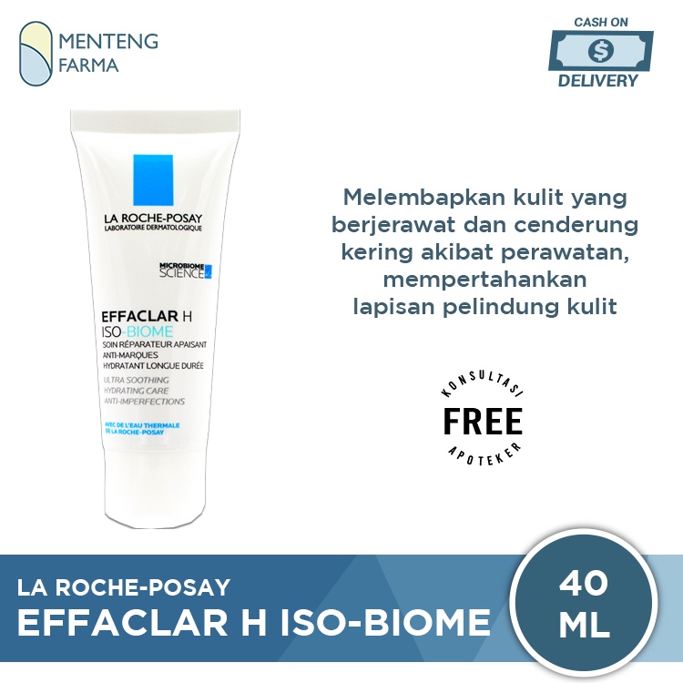 La Roche Posay Effaclar H Iso-Biome 40 mL - Pelembab Kulit Kering