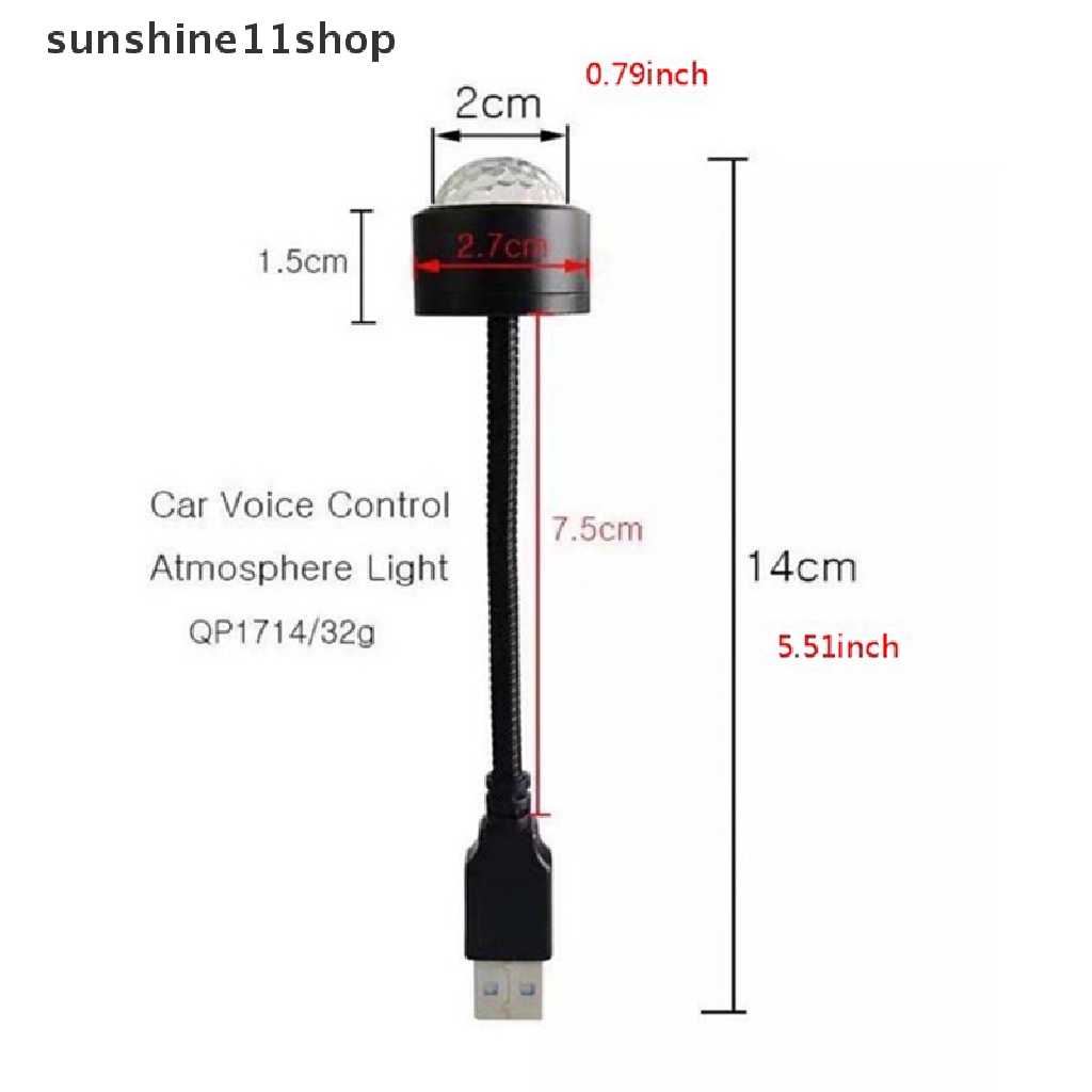 Sho Multicolor Red Starry Sky Lampu Proyeksi USB Mini Mobil Atap Bintang Lampu Malam N