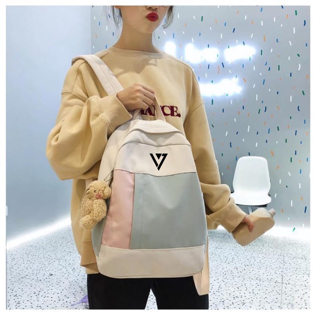 PVJ - Ransel Sekolah band Kpop Seventeen Ransel Remaja prempuan style korea