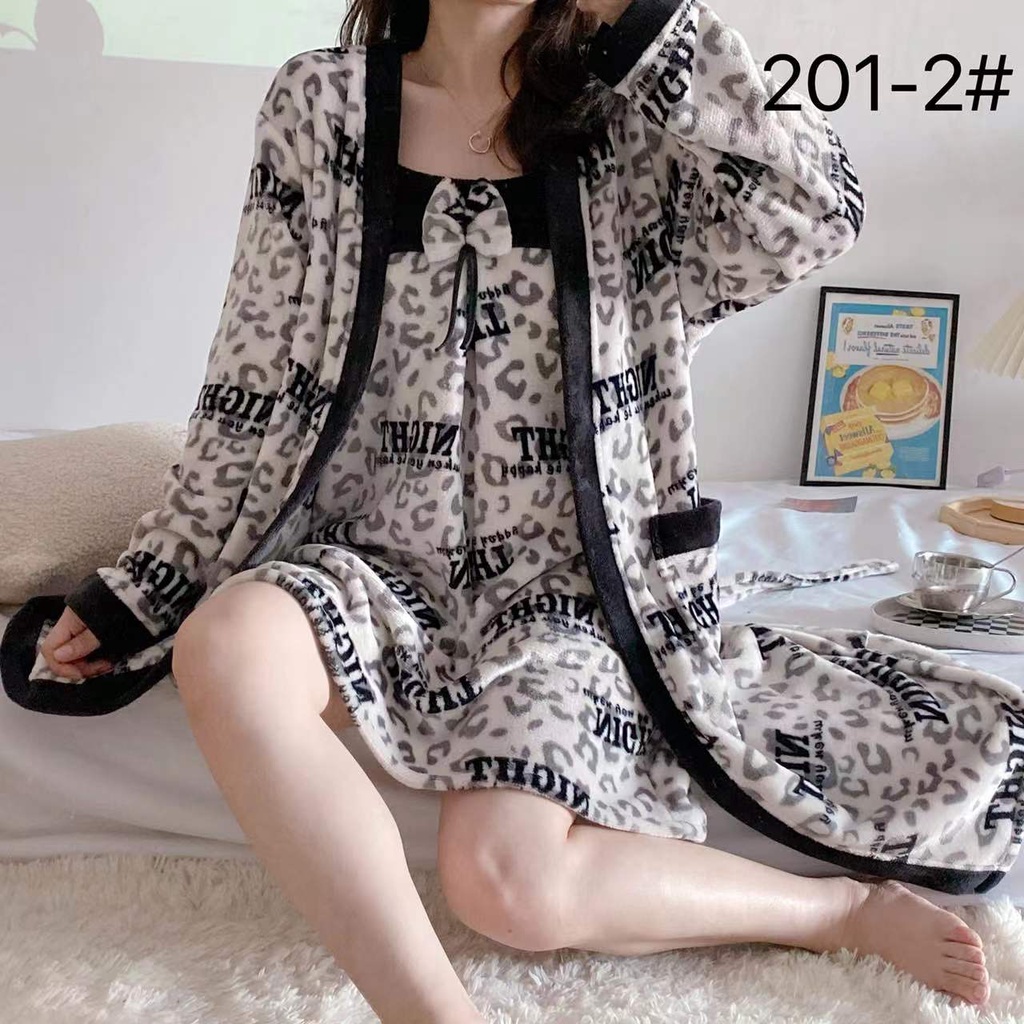 Kimono handuk bludru/kimono bulu include inner/kimono wanita lingerie