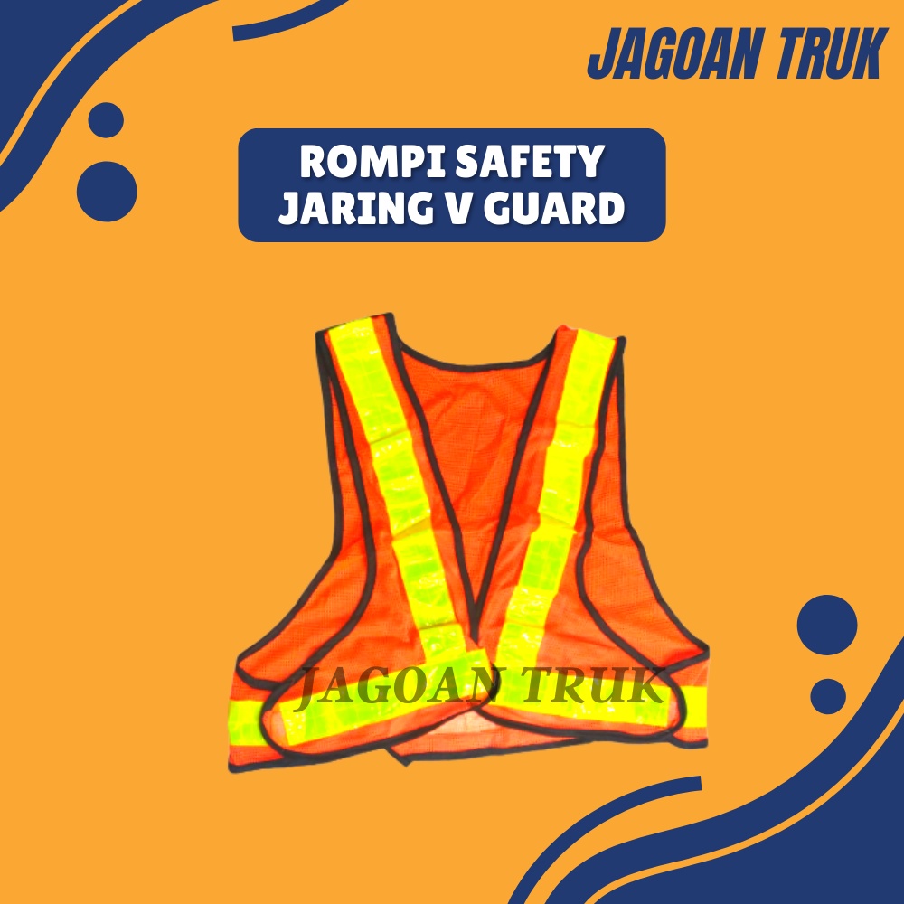 Rompi Proyek Jaring V Guard Safety Vest Jala Proyek Pengaman