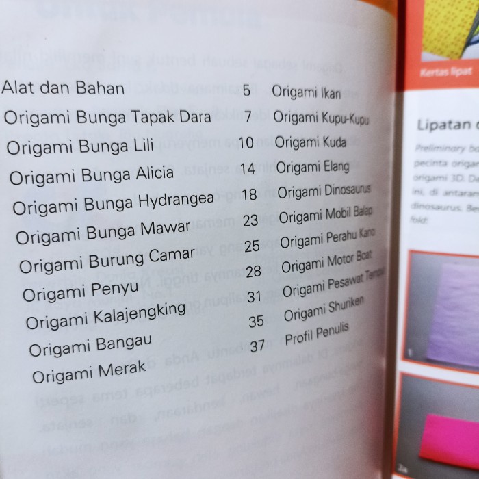 buku keterampilan origami keren untuk pemula 66 halaman full color