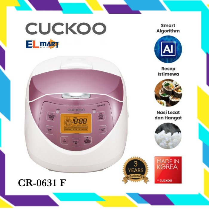 Cuckoo Rice Cooker Digital 1 Liter 1L CR 0631F 0631 F CR0631F Korea