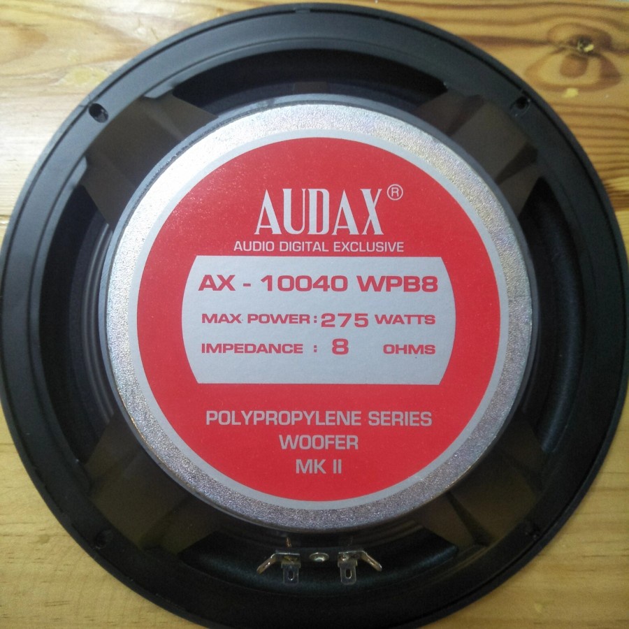 speaker woofer audax 10 inch AX-10040 WPB / AX10040 / AX 10040WPB ORIGINAL