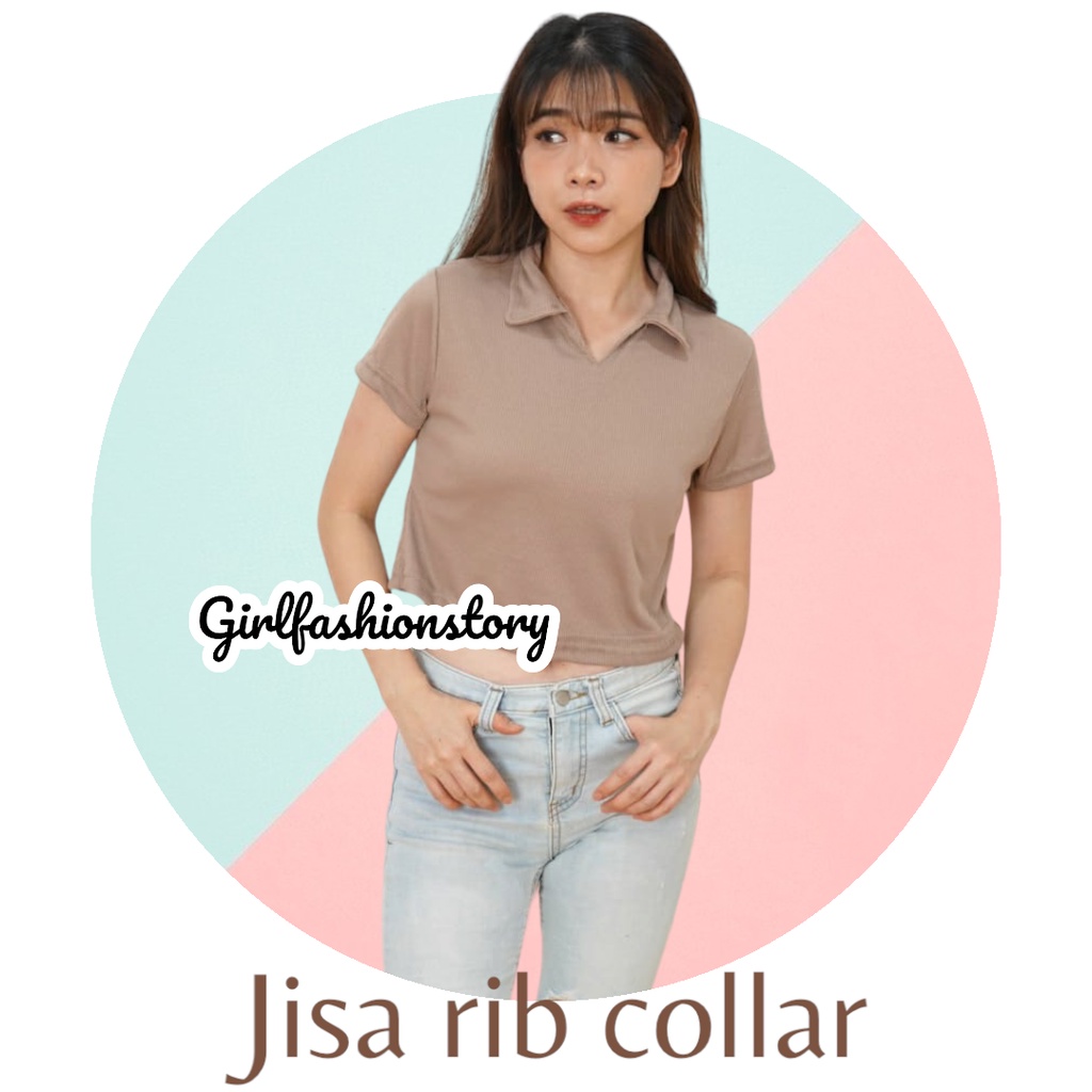 GFS JISA RIB PREMIUM CROP V COLLAR