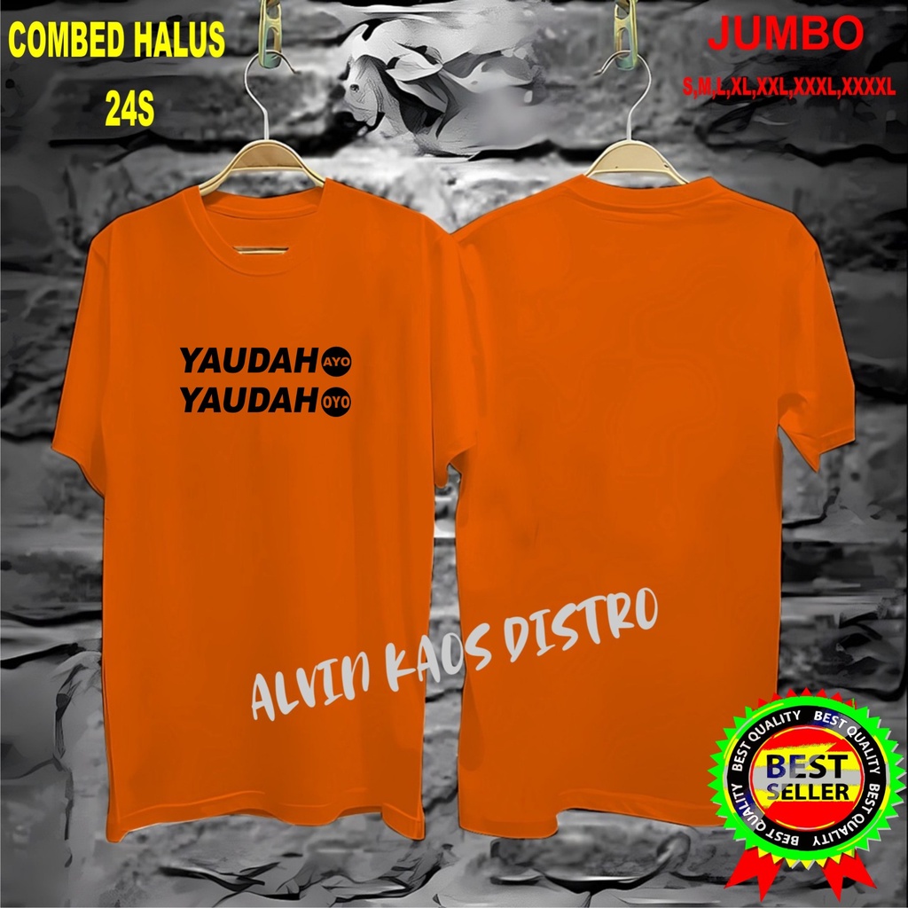 APPS Promo Diskon Kaos YA UDAH AYO DAN OYO Kaos Terlaris Kualitas Terjamin/Kaos MurahKaos katun/Pakaian Pria pakaian Wanita/Kaos Distro Pria/Kaos Pakaian Pria Kaos Promo/Best Seller