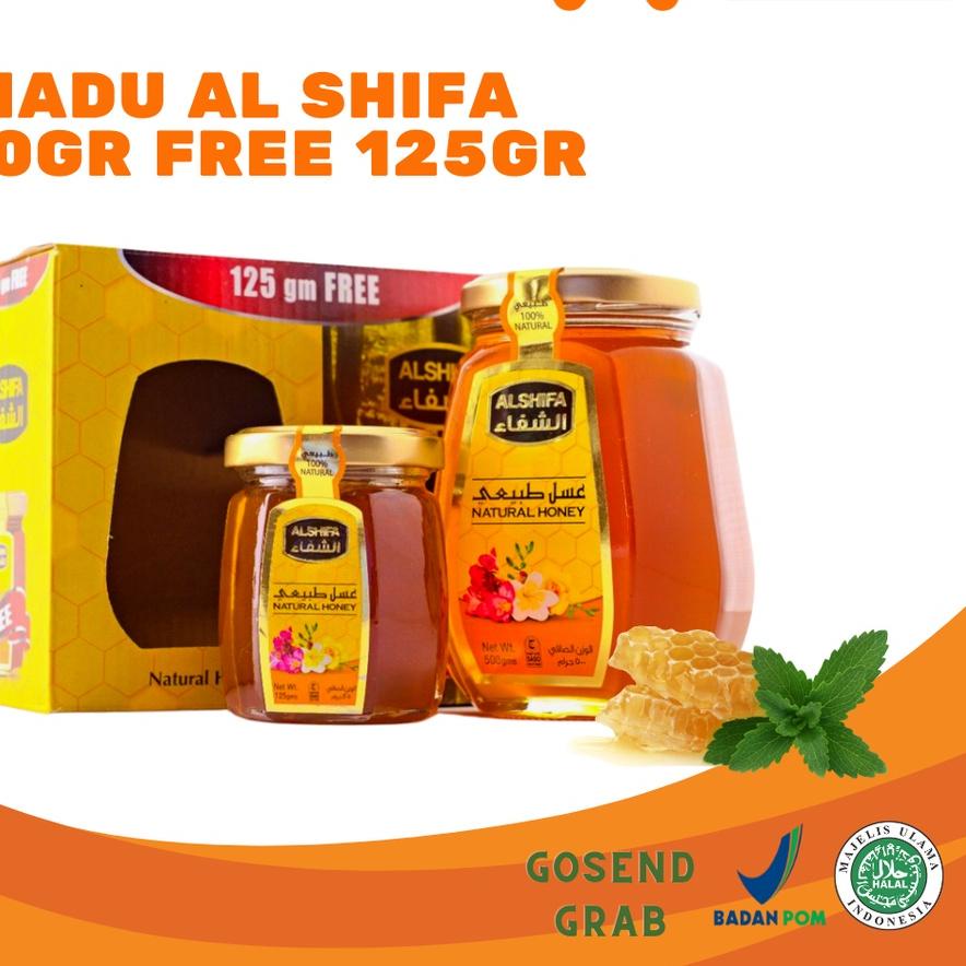

☇ Al Shifa 500gr Free 125gr Natural Honey Asli Arab Saudi ▼