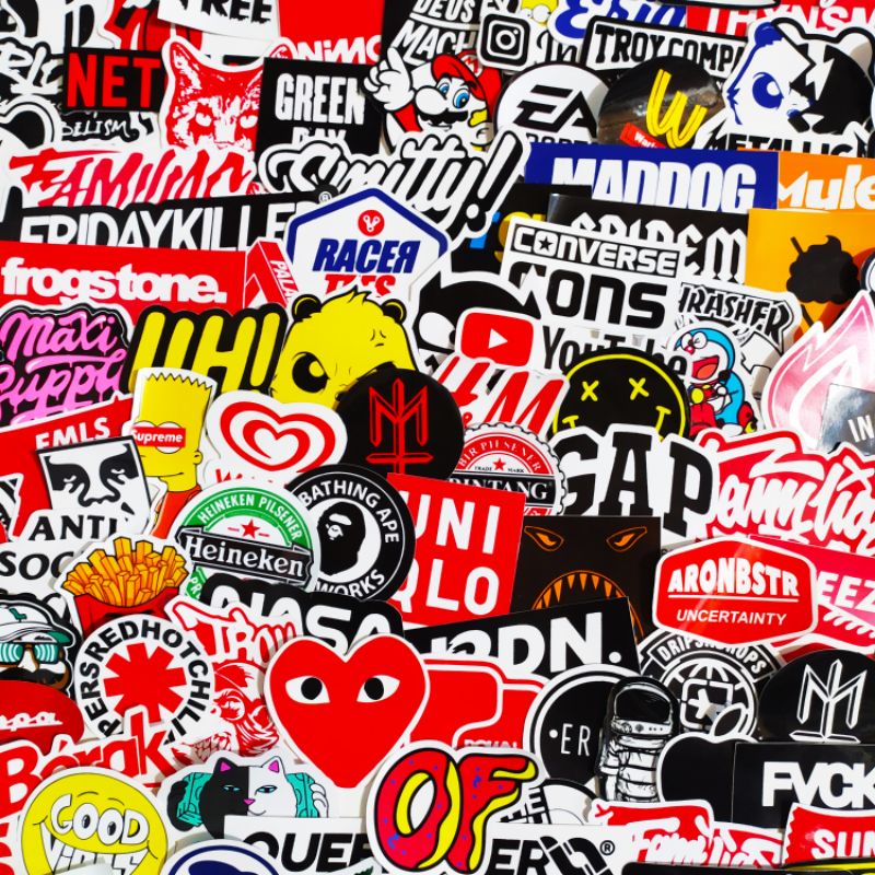 

10 - 100 PCS Stiker Paket pack Random Bahan Graftac Waterproof High Quality Lokal Luar Negeri Metal Rock Pop Art Decal Stripping Case Hp