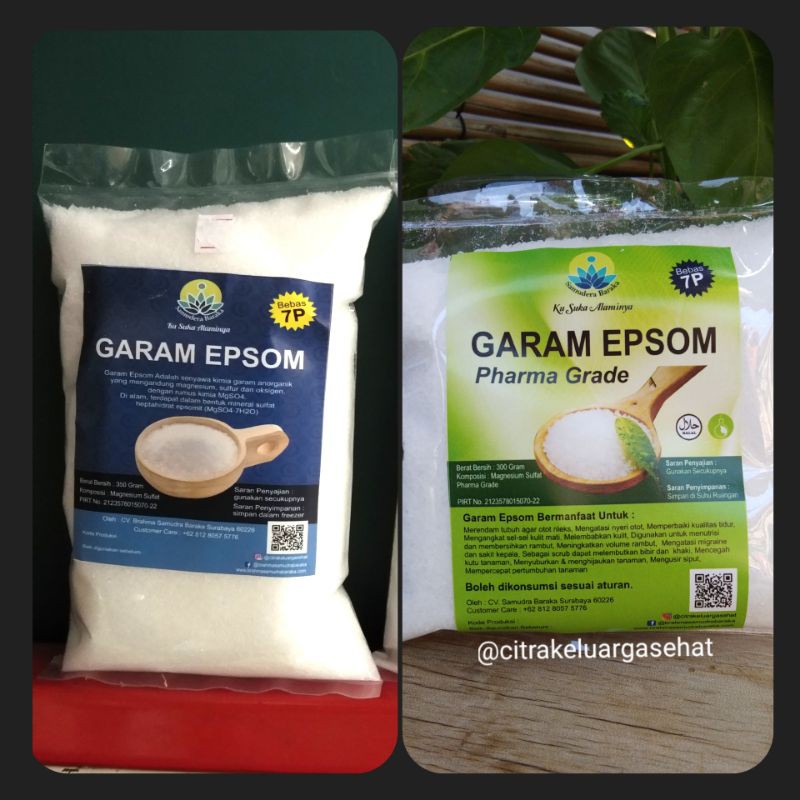 julipstore- Garam Inggris Garam Epsom 2 pack Garam berendam Garam Batu Empedu Garam Inggris