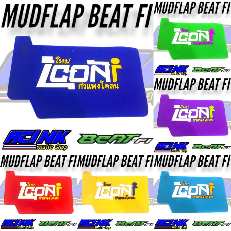 Mudflap Beat Fi / Mud Flap Karet Penahan Lumpur Beat injeksi / PENAHAN LUMPUR BEAT FI