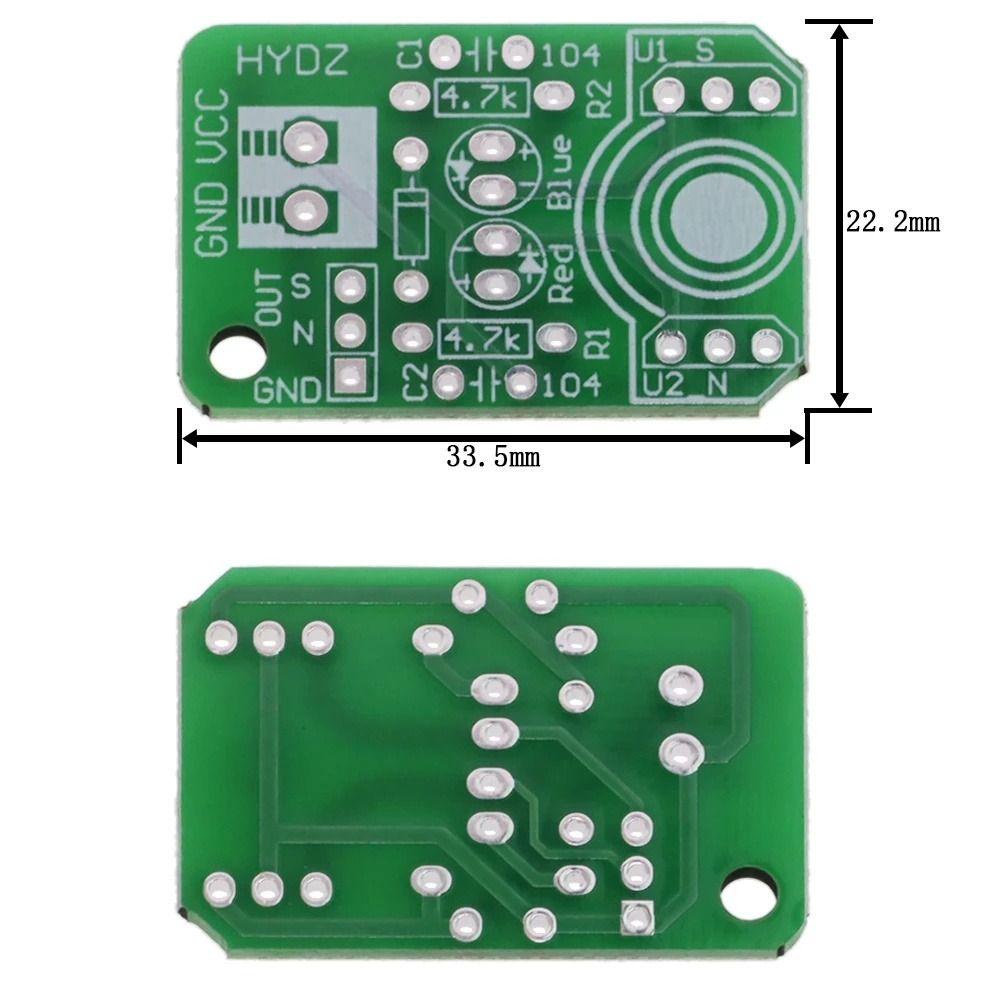 Augustina Hall Magnetic Induction Output Signal Negative Pole Pole Resolver Sensor Board Modul Sensor Deteksi Module Deteksi Magnetik