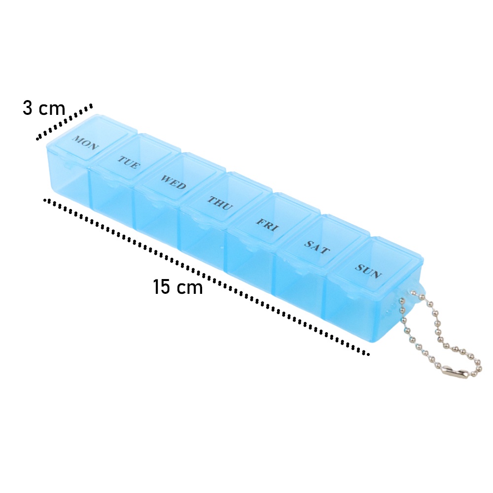 KOTAK OBAT TEMPAT OBAT 7 DAY MEDICINE TABLET STRONGE TEMPAT PERHIASAAN MS01 - TaffOmicron