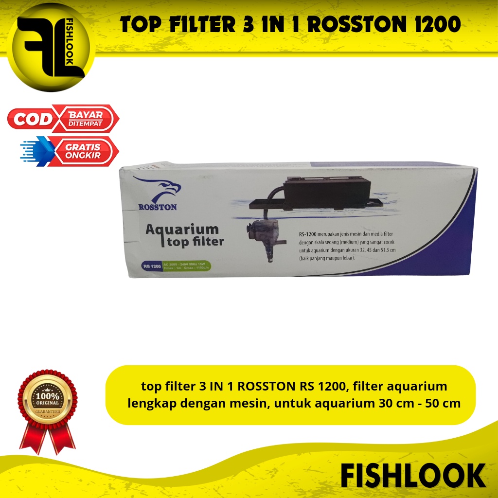 TOP FILTER ROSSTON FREE KAPAS 3 LAPIS AQUARIUM AQUASCAPE MURAH TERBAIK PEMBERSIH AQUARIUM