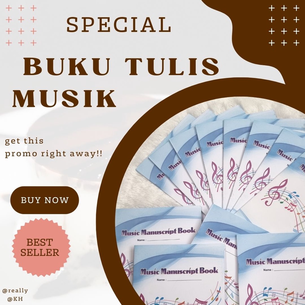 

[[⚡PROMO⚡]]Buku tulis musik garis lima||STAR Buku tulis musik garis lima / buku garis paranada / manuscript book music book