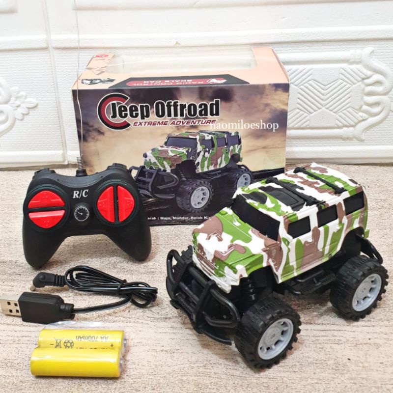 Hardtop military RC CHARGE Mobil Remot Kontrol / RC Offroad / Rock Crawler Mobil Jeep Remote Control Mini Climber New Edition USB CHARGE