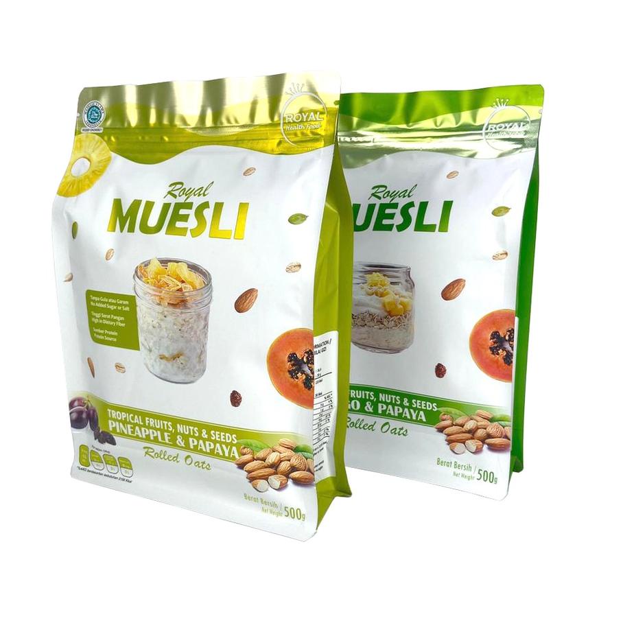 

☃ Royal TROPICAL 1 KG MUESLI (MANGO PAPAYA dan PINEAPPLE PAPAYA) ۝