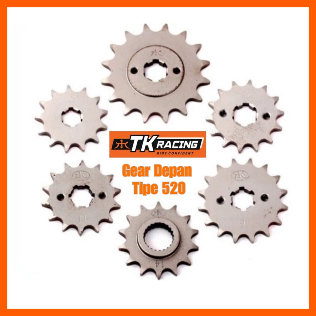 TK Racing Gear Depan 520 CBR 250 RR CBR250RR CBR250 RR CBR 250RR 12T 13T 14T 15T