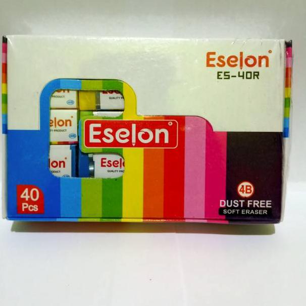 

L85 SATU PACK ( 40 PCS ) PENGHAPUS PENSIL KECIL WARNA ESELON ES-40R SERBA MURAH ぇ