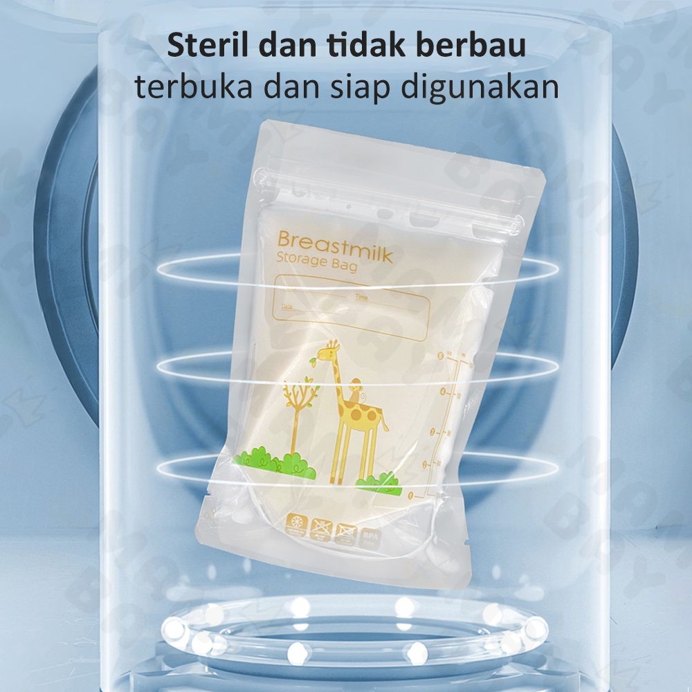 OKEYI 30PCS Kantong Asi Plastik Double Lock Breastmilk Storage Bag 150ml BPA Free