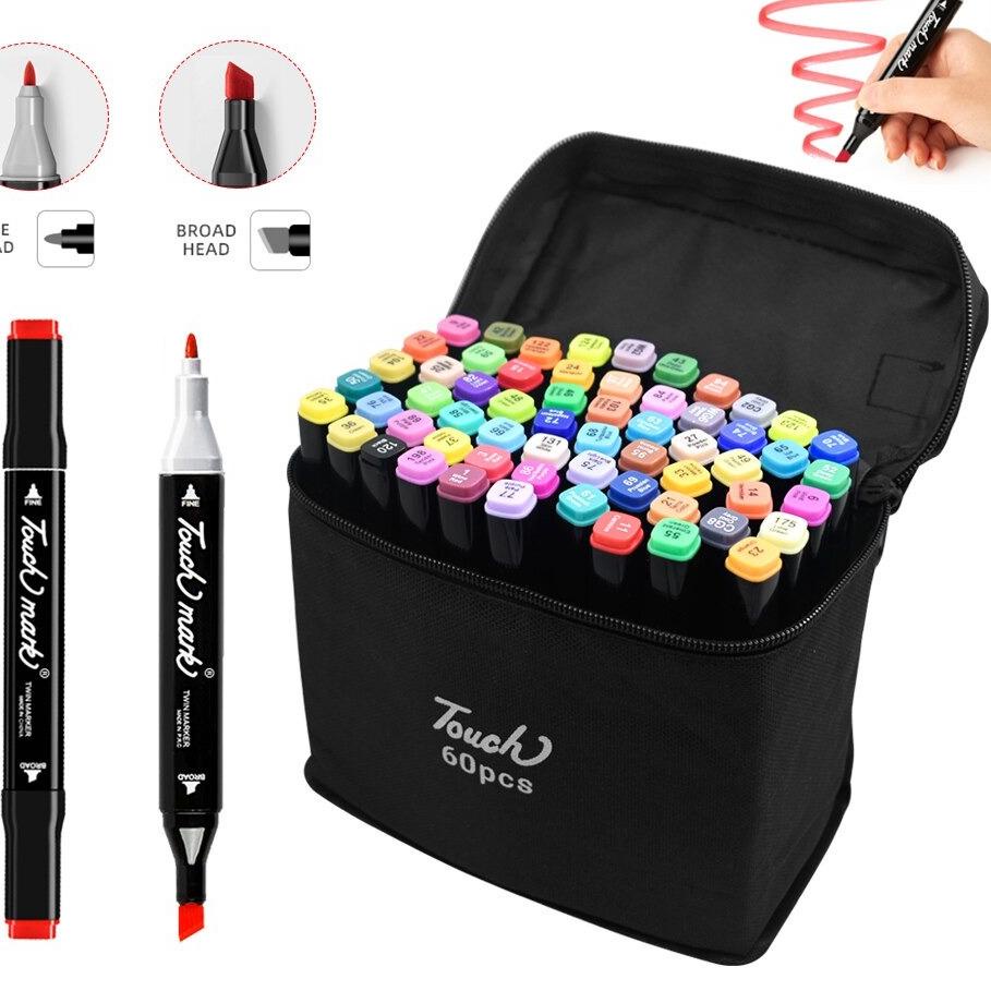 

12.12 STOK READY Deli Color Marker With Bag Spidol Warna Dengan Tas 24/48 !