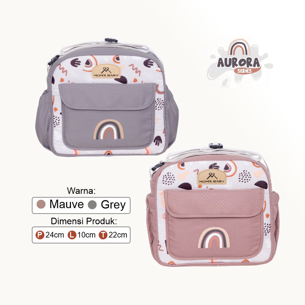 Moms Baby Diaper Bag Tas Bayi Kecil Aurora Series MBT-3055