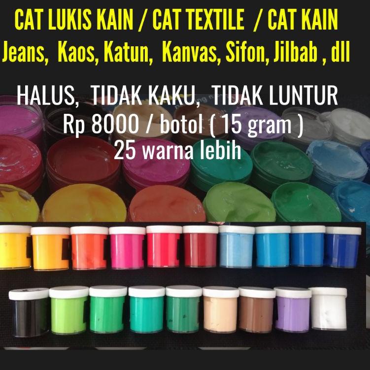 

R34 Cat Lukis Kain / Cat Textile / Cat Tekstil 20ml SUPER LARIS ➹