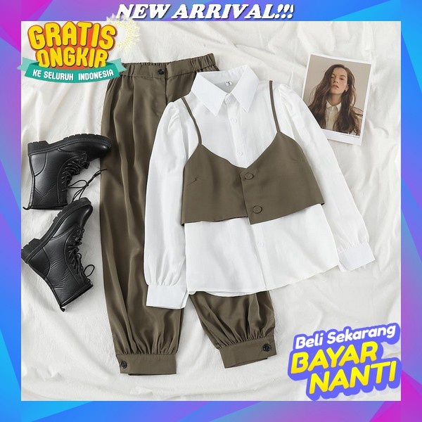 Shaila Setelan Rok Wanita Rok Fashion Muslim Crincle Airflow Setelan Wanita Muslim Terbaru 2023 Set 