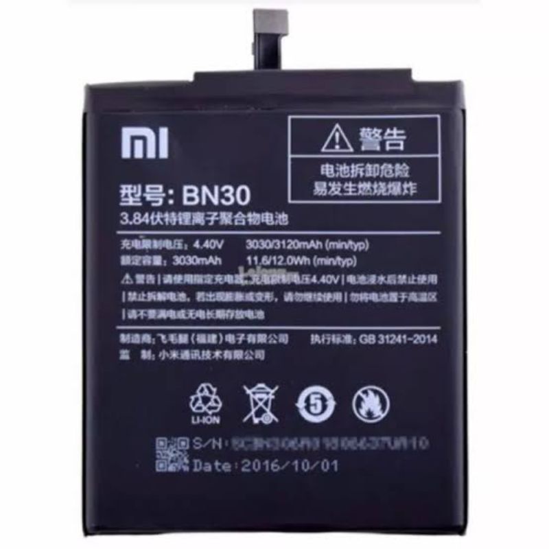 Battery xiaomi redmi 4a bn30 Batrai xiaomi redmi 4a Battery redmi 4 bn42