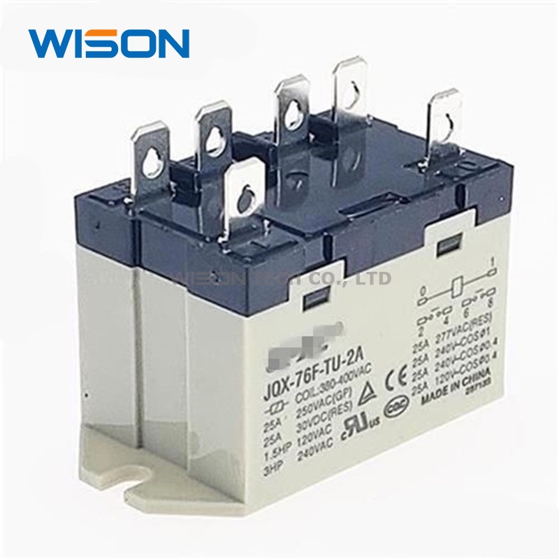 Jqx-76f-tu-2a 380-400VAC 200V-240V relay Daya Tinggi 25A original