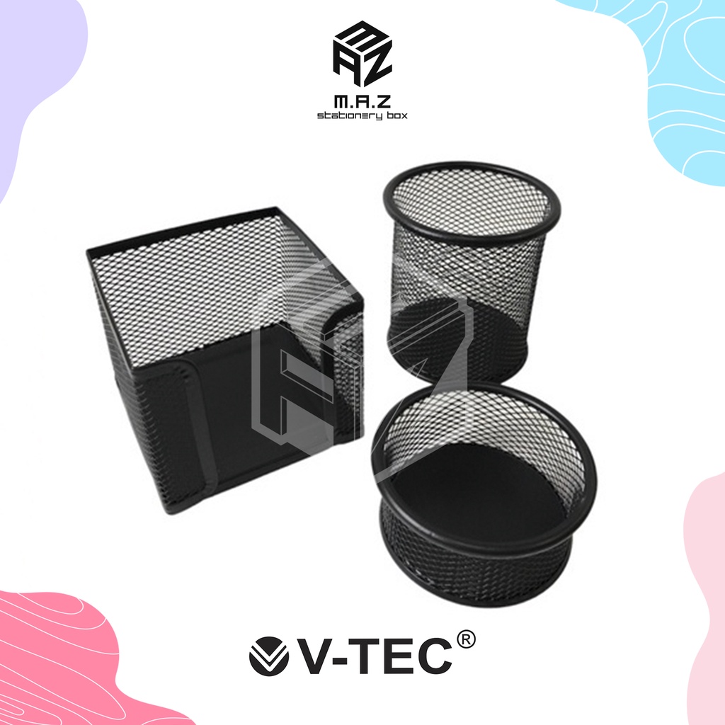 

V-tec Tempat Alat Tulis Pensil Pulpen VT-2170 / Desk Set Organizer Vtec Pencil Pen Cup Holder