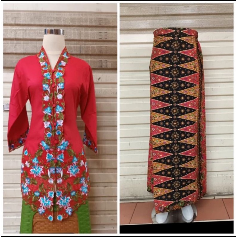 promo kebaya encim/kebaya Betawi/seragaman/atasan/stelan kebaya lengan 7/8