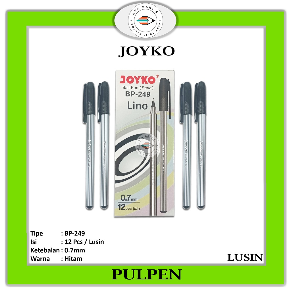 

JOYKO - Ball Pen Pena BP-249 Lino Tinta Hitam - Lusin