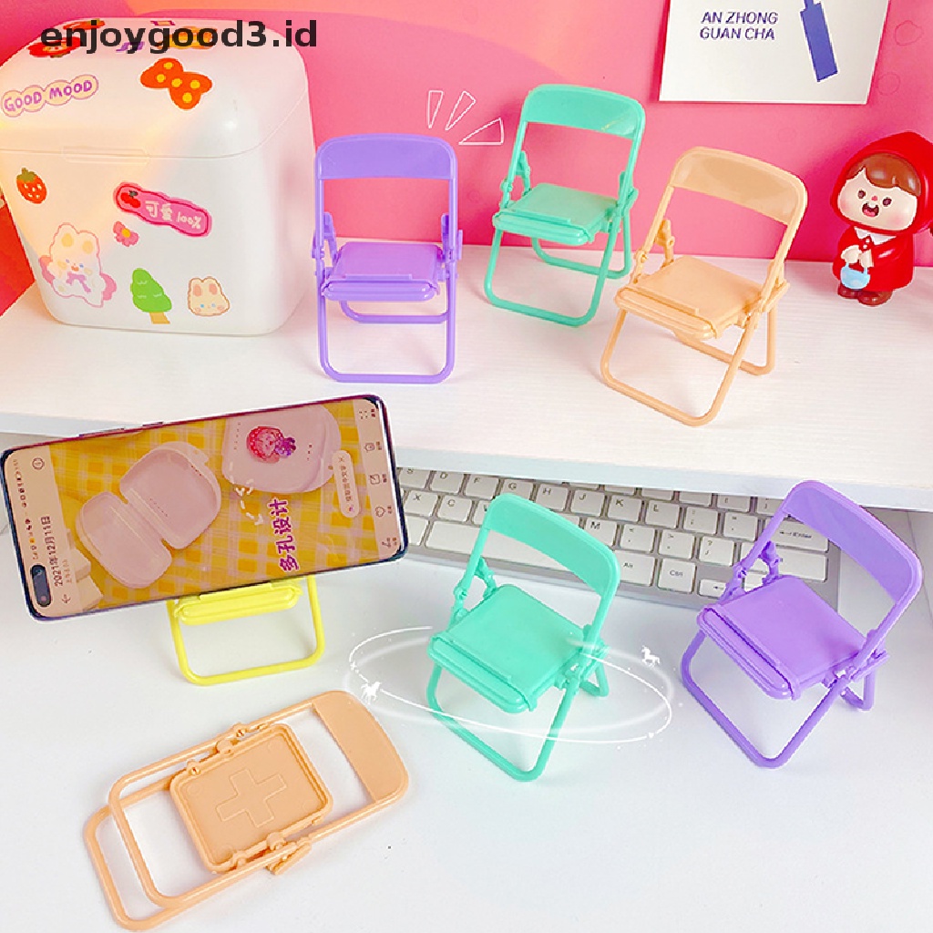 [Rready Stock] Universal Permen Aksesoris Ponsel Kursi Portable Mini Desktop Stand (ID)