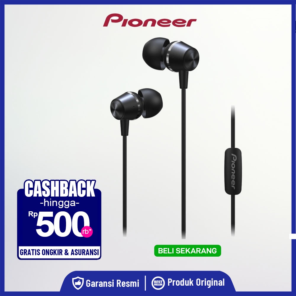 Pioneer SE-C3T Earphone with Mic Garansi Pioneer Resmi